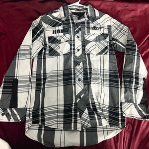 HDMC Black and White Plaid Shirt